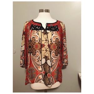 Like new High/low blouse sz L